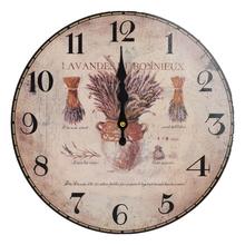 HODINY NÁSTENNÉ MDF DIA 34CM LEVANDUĽA - Hodiny | FLORASYSTEM