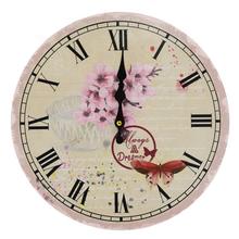 HODINY NÁSTENNÉ MDF DIA 34CM ČEREŠŇOVÝ KVET - Hodiny | FLORASYSTEM