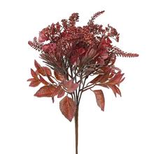 ZELEŇ ERIKA ČERVENÁ, EUCALYPTUS,EUPHORBIA 36CM - Větev podzim | FLORASYSTEM