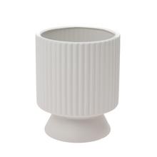 OBAL NA PODSTAVCI KERAMIKA BIELA 12*12*15CM  - Obal bílý | FLORASYSTEM