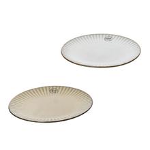 TANIER kamen/ glazúra pruhovaný vzor okraj 2ASS V2,8/pr.27,7cm - Šálky a keramika | FLORASYSTEM