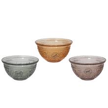 MISKA 3ASS sklo transpar/farba V12,5cm/pr.7cm - Sklenice a sklo | FLORASYSTEM
