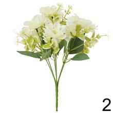 Kytica anemóniek s drobnými kvetmi a zeleňou, mix farieb, 32 cm.