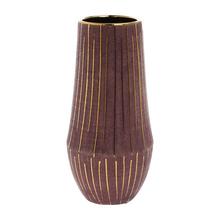 SUPER CENA VÁZA BURGUNSKO/ZLATÝ 13XV27,5CM - Keramika jednobarevná interiérová | FLORASYSTEM
