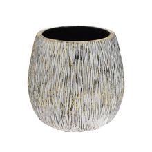 SUPER CENA OBAL CEMENT BIANCO ORO 16,5xV16CM - Obal metal | FLORASYSTEM