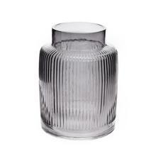 VÁZA Santos sklenená šedá - v19xh14,5cm /1138457 - FLORASYSTEM