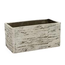 SUPER CENA OBAL HRANTÍK BREZOVÝ VZHĽAD 23X11XV11CM - Cement | FLORASYSTEM