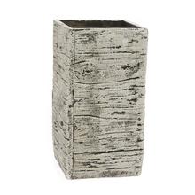SUPER CENA OBAL BREZOVÝ VZHĽAD 15X15XV28,5CM - Cement | FLORASYSTEM