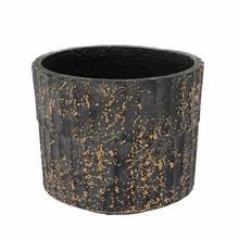 OBAL Apiro okrúhly čierny - pr.22xV24cm /1152845 - Cement | FLORASYSTEM