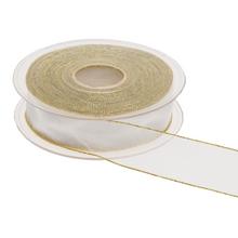 STUHA biela zlatý lem 2,5cm/20m 3348M 04 - Látkové | FLORASYSTEM