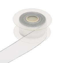 AKCIA! STUHA biela strieborný lem 4cm/20m 3348G 40 - Aranžérský materiál | FLORASYSTEM