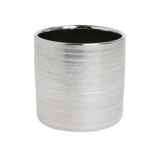 OBAL KERAMIKA 14x15CM STRIEBORNÝ - Obal metal | FLORASYSTEM