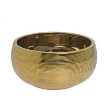 MISA KERAMIKA 28x28x12CM ZLATÁ - Obal metal | FLORASYSTEM