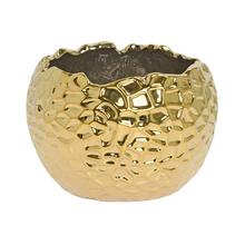OBAL KERAMIKA 19,5x12,5CM ZLATÝ - Obal metal | FLORASYSTEM