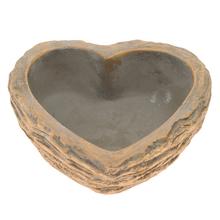 SRDCE CEMENT BLEDO-SIVO-ZLATÉ 17CM - FLORASYSTEM