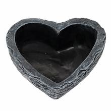 OBAL SRDCE CEMENT SIVÉ 23CM - Náhrobní | FLORASYSTEM