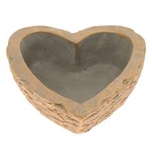 OBAL SRDCE CEMENT BLEDO-SIVO-ZLATÉ 23CM - Náhrobní | FLORASYSTEM