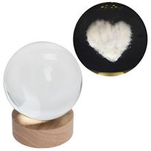 LED GUĽA SKLO NA DREV.PODSTAVCI S PODSVIETENÍM SRDCE 10*12CM - FLORASYSTEM