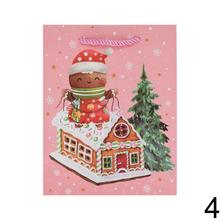 Darčeková taška s vianočnými motívmi a glitrami.