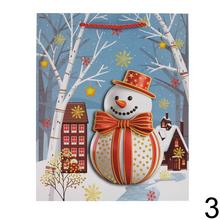 Vianočná darčeková taška s motívom tučniaka a Mikuláša.