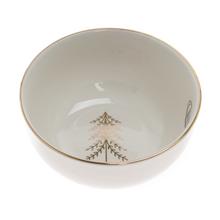AKCIA! MISKA porcelán V4,8/pr.22cm biela so stromovým vzorom so zlatým okrajom - Šálky vánoční | FLORASYSTEM