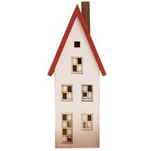 DOMČEK BIE-ČER, DREVO LED 22x8.5x6.5CM - Domek | FLORASYSTEM