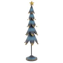 STROMČEK MOD-ZLA S HVIEZDOU PLECH 40x11x8CM - Stromek | FLORASYSTEM