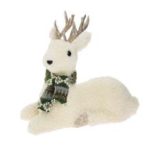 JELEŇ LEŽIACI BIELY, ZEL ŠÁL,POLYST/TEXTIL 29*14*25CM - FLORASYSTEM