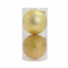 GULE PLAST. ZLATÉ MAT/GLIT S/2 15CM - Plastové jednobarevné | FLORASYSTEM