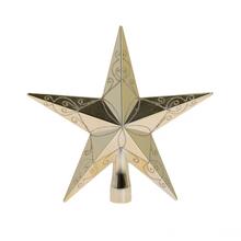 ŠPIC HVIEZDA BL.ZLATÁ LESK/ORNAMENT PLAST 20CM - FLORASYSTEM