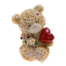 MEDVEDÍKY SO SRDIEČKAMI BÉŽOVÉ MIX/4 5*6*8CM  - FLORASYSTEM