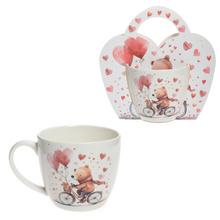 ŠÁLKA 460ml medvedíky so srdcom - Šálky a keramika | FLORASYSTEM