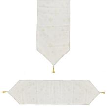 ŠTÓLA VLOČKY KRÉMOVO-ZLATÁ 40*180CM - FLORASYSTEM