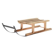 SÁNKY PRÍRODNÉ DREVO/KOV 45,5*18*14CM - Saně | FLORASYSTEM