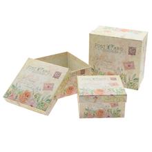 DARČEKOVÁ KRABIČKA KVETY S/3 13x7,5-17x9,5CM - Hranaté | FLORASYSTEM