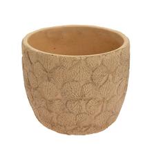 OBAL KVETY KERAMIKA 17*17*14.8 HNEDÝ - Cement | FLORASYSTEM