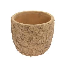 OBAL KVETY KERAMIKA 12.8*12.8*11.3 HNEDÝ - Cement | FLORASYSTEM