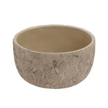 MISA KVETY KERAMIKA 17*17*14.8 BÉŽOVÝ - Cement | FLORASYSTEM