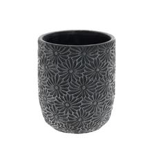 OBAL MARGARÉTA KERAMIKA 17*17*20.8 ČIERNY - Cement | FLORASYSTEM