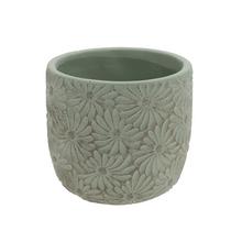 OBAL MARGARÉTA KERAMIKA 13.8*13.8*13 MENTOL - Cement | FLORASYSTEM