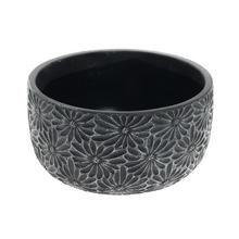 OBAL MARGARÉTA KERAMIKA 20.8*20.8*10.8 ČIERNY - Cement | FLORASYSTEM