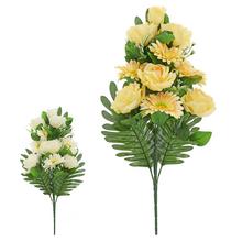 KYTICA RUŽA, GERBERA, ZELEŇ MIX/2F 62cm - FLORASYSTEM