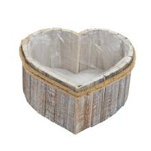 433FL/S OBAL SRDCE M DREVO 22x22x11CM - Dřevěné dekorace | FLORASYSTEM