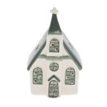 KOSTOLÍK BIE/ZEL NA SVIEČKU PORCEL. 8*7*13CM - Domek | FLORASYSTEM