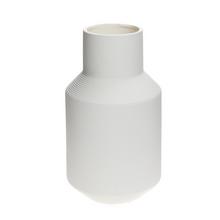 VÁZA KER. na suché 13,5x13,5x24CM BIELA  - FLORASYSTEM