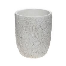 OBAL KVETY KERAMIKA 17*17*20.8 BIELY - Cement | FLORASYSTEM