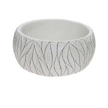 OBAL LISTY KERAMIKA 20.5*20.5*10.3 BIELY - Cement | FLORASYSTEM