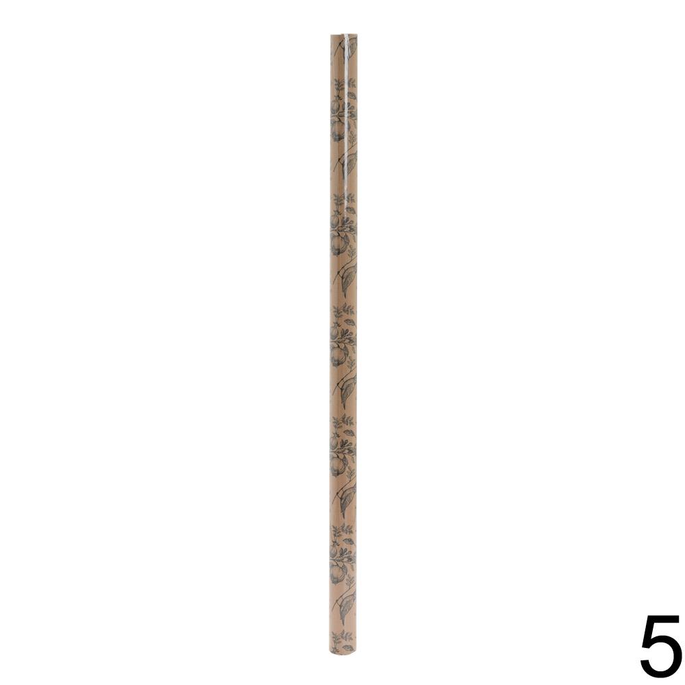 Baličský papír v mixu 5 vzorů, 70x200cm, KRAFT NEUTRAL.