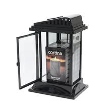 Čierna LED lucerna s anjelom