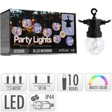 LE2100100 LED10 žiarovky farebné dĺ.7,5m elekt. - Záhradné osvetlenie | FLORASYSTEM